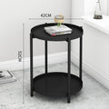 Scandinavian side table for home living room iron art coffee table bedside table tray table modern casual bedroom creative round table
