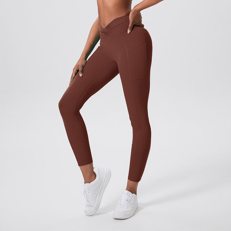 new arrivalslimming look elastic silm yoga clothes suit peach butt yoga pants running fitness clothes suit women