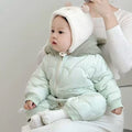 Winter warm baby rompers: autumn and winter onesies for boys and girls, fleece-lined winter infant outfits, warm bodysuits for outdoor wear