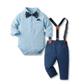 Export children's clothing infant onesie kids first birthday dress long sleeve cotton romper boy spring set