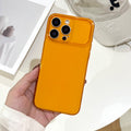 Minimalist transparent matte phone case for iphone 16/17 series, apple 15 drop-proof soft case with instant large view window