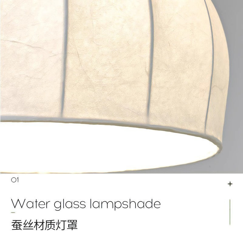 Wabi Sabi Wind Restaurant Silk Chandelier Japanese Retro Zen New Chinese Style Bedroom Study B & B Hotel Engineering Lighting