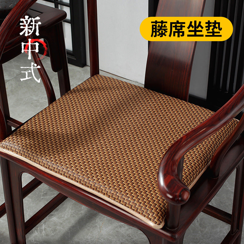Summer cold rattan seat cushion solid wood armchair mat seat cushion Chinese mahogany sofa cushion chair cushion wholesale