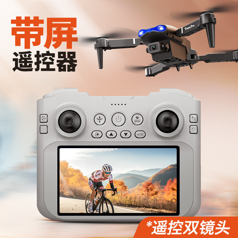 e99 remote control drone - screen-controlled aerial photography hd quadcopter with optical flow positioning - kids' toy aircraft