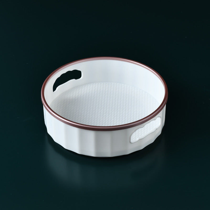 Multifunctional Rotary Storage Tray Household Kitchen Condiment Shelf Cosmetics Storage Box Desktop Tray