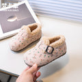 Autumn winternew arrivalkids shoes fleece-linedthickened cotton shoes fashion baby soft bottom birkenstock shoes k-stylekids toddler shoes