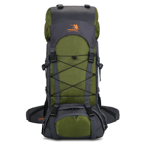 Manufacturer wholesale custom 60L outdoor shoulder sports bag waterproof Oxford mountaineering bag, hiking backpack