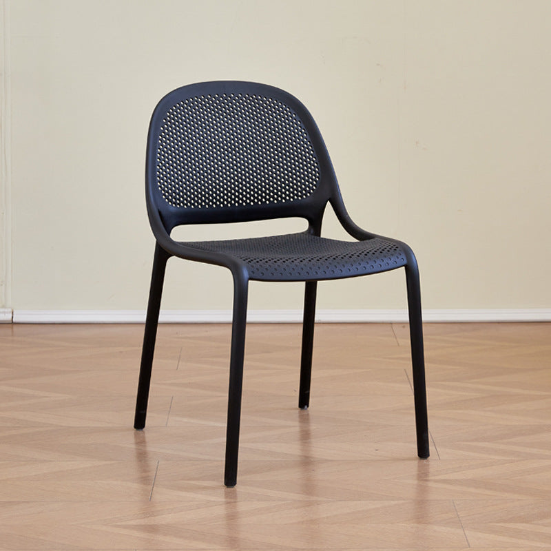 For homethickened scandinavian plastic chair back chair cut outoutdoor casual dining chair stackable stool scandinavian style