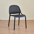 For homethickened scandinavian plastic chair back chair cut outoutdoor casual dining chair stackable stool scandinavian style