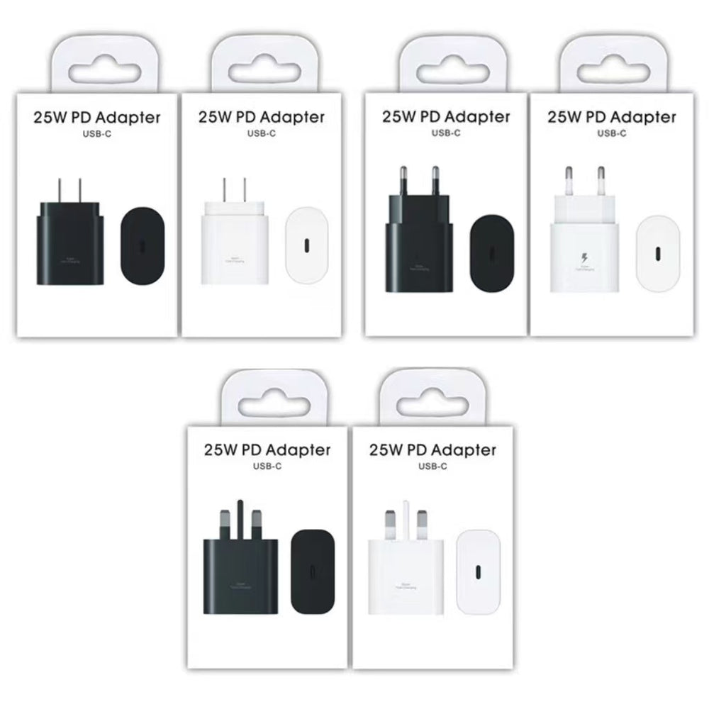 Suitable for samsung charger pd45w mobile phone fast charging head european standard american standard 25w samsung charging head set data cable