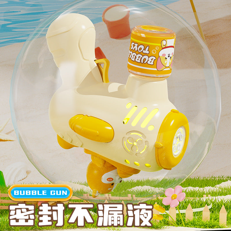 new corgi bubble machine toy kids fully automatic handheld electric bubble gun for street stalls wholesale