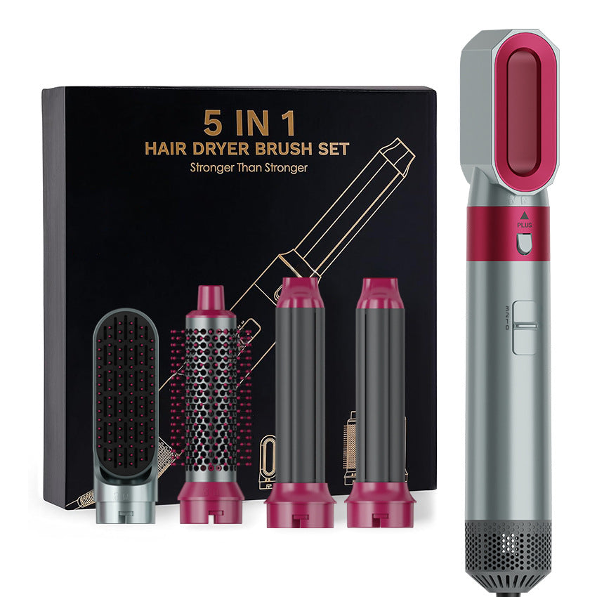 Cross-border five-in-one hot air comb, multi-functional styling hair dryer, automatic curling iron, universal hair dryer, hair dryer