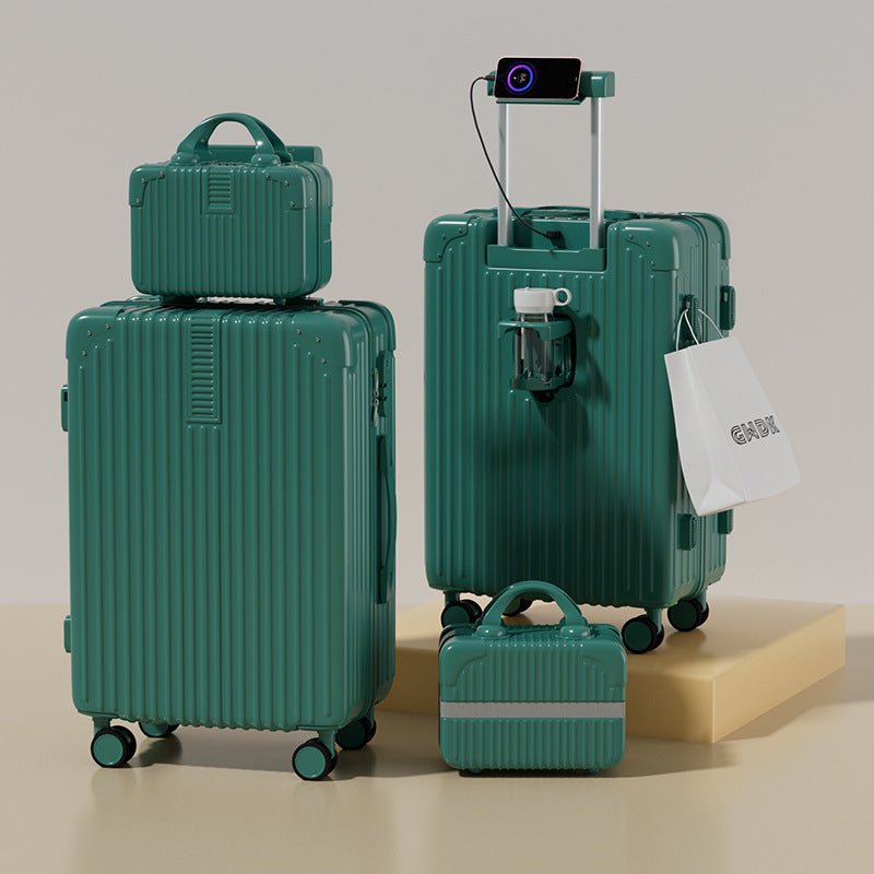 New multi-functional child and mother suitcase, large-capacity men's and women's trolley case, universal wheel password case, suitcase 20 inches