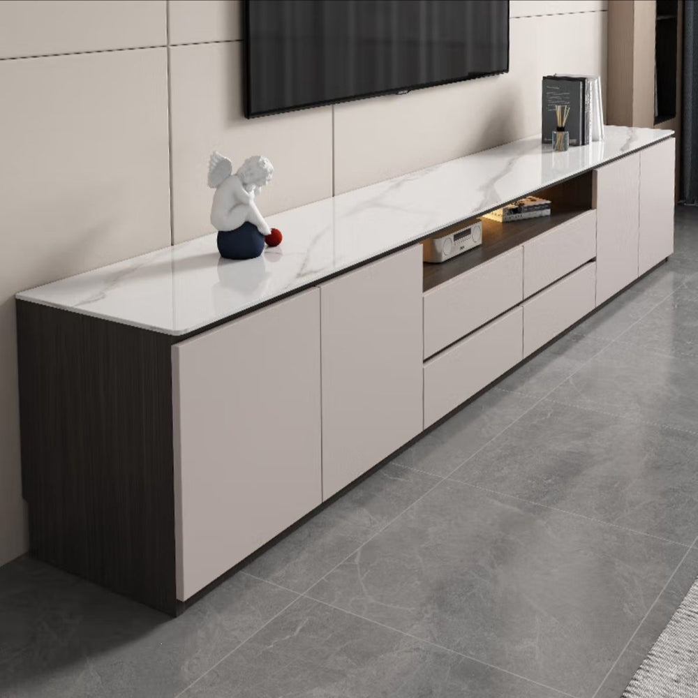 Solid wood tv cabinet floor-standing casualaccessible luxury style storage cabinet for home living room coffee table slate tv cabinet combination cabinet
