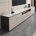 Solid wood tv cabinet floor-standing casualaccessible luxury style storage cabinet for home living room coffee table slate tv cabinet combination cabinet