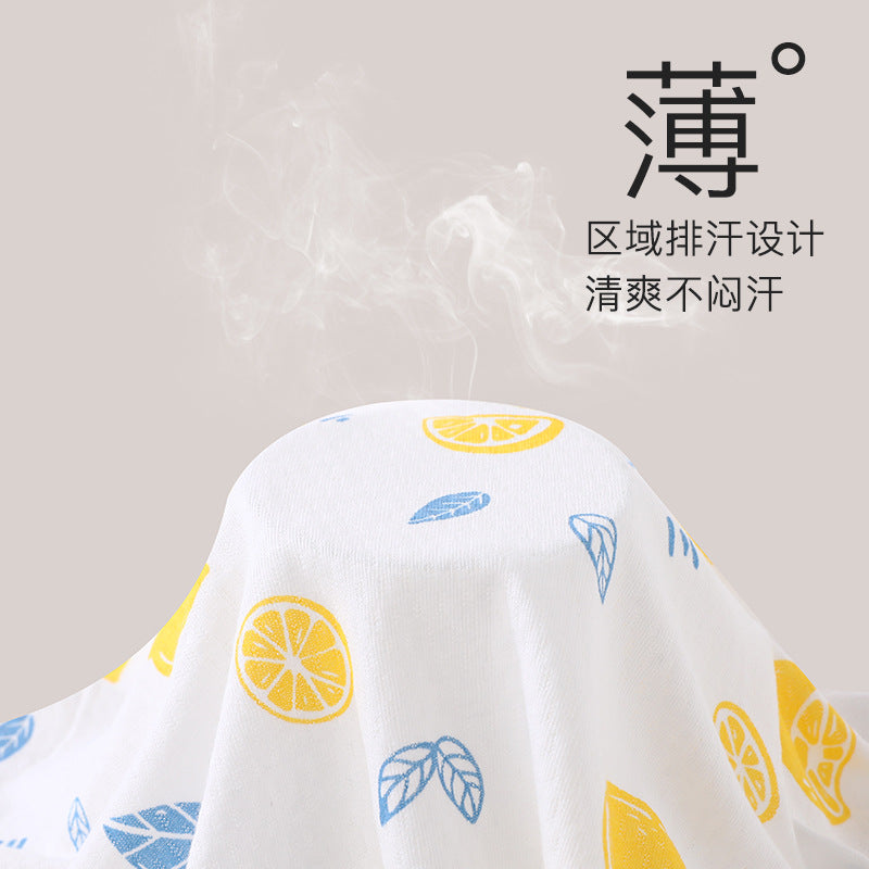 Baby sun protection clothing summer thin breathable pure cotton infant air conditioning shirt boys and girls children's sunscreen outerwear