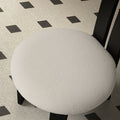 cream style dining chair comfortable long sitting back dining table chair for homecasual negotiation chair solid wood chair