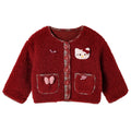 Girls' outerwear: autumn/winter  new styles - chic baby princess kids' lambswool top