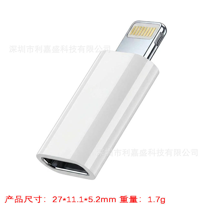 Type-c to lightning adapter for iphone 15 charging, android v8 data, micro usb conversion