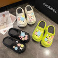 2024 new arrival croc shoes summer women's outwear thick solecute non-slip fashionpopular breathable toe slippers