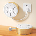 Round retractable socket multi-functional telescopic power strip dormitory power strip usb power strip for home power strip long line