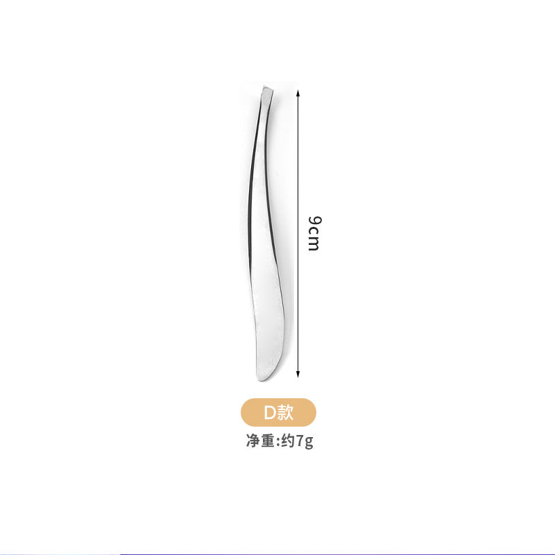 Manufacturer supplies flat mouth oblique mouth stainless steel eyebrow clip high precision eyebrow plucking tweezers beauty eyebrow trimming tool spot