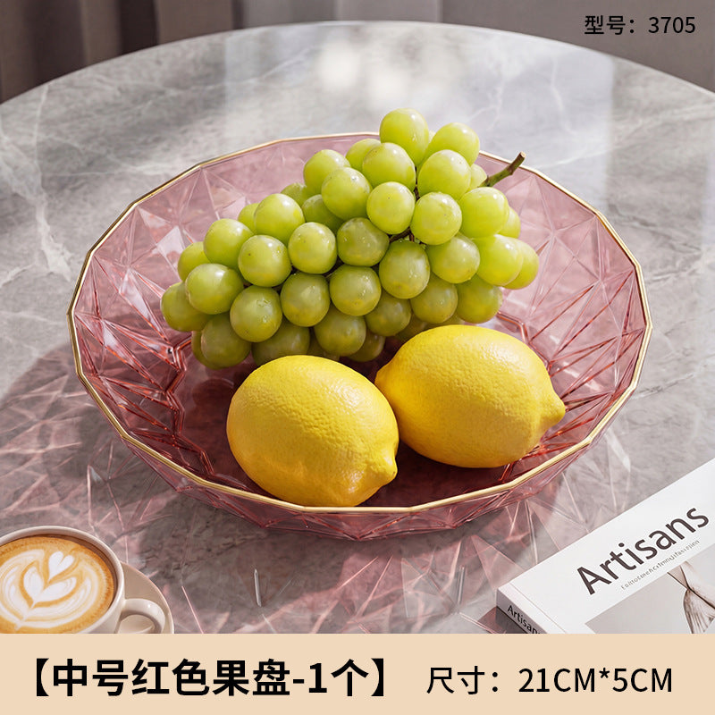 For home plate small creative living room fruit plate accessible luxury good-looking coffee table snack plate melon seeds peanut candy plate