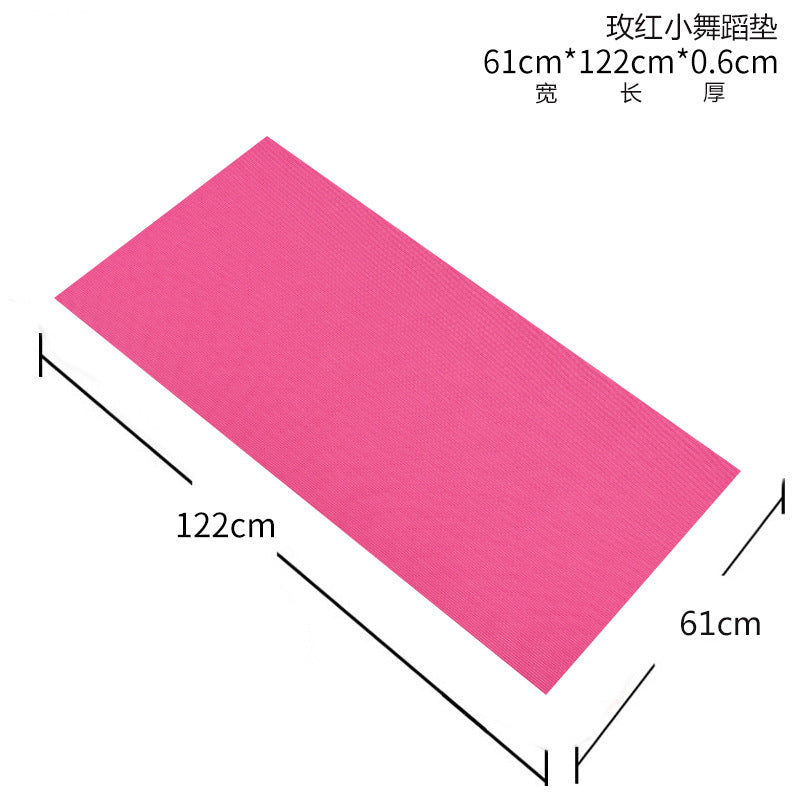 Pvc children's dance practice yoga mat 6mm - factory direct, home use, sports & fitness, non-slip gymnastics mat, stretching mat