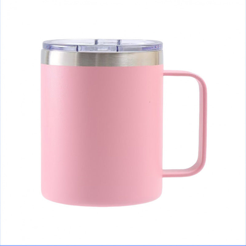 spray plastic 12oz stainless steel mug casual business coffee cup personalized sublimation thermos cup wholesale