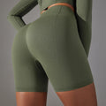 European and american seamless yoga shorts - peach lift, tummy control, high-waisted running & fitness shorts - yoga apparel