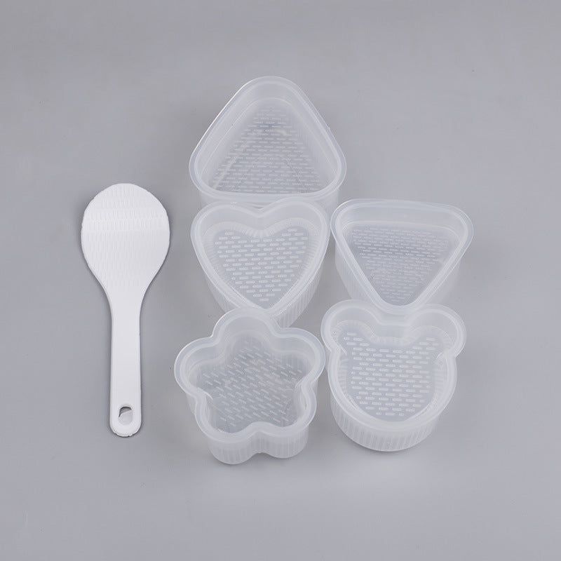Multi-layer rice ball mold heart shape diy military ship sushi mold baking tool multi-layer sushi supplementary food bento tool