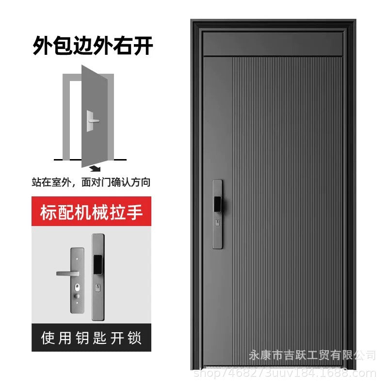 Cast aluminum door class a anti-theft door for home security lock entrance door house door project double door heightened single door