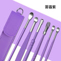 6-piece stainless steel earwax removal kit - double-ended, portable ear picks for kids, ear cleaning tools - in stock
