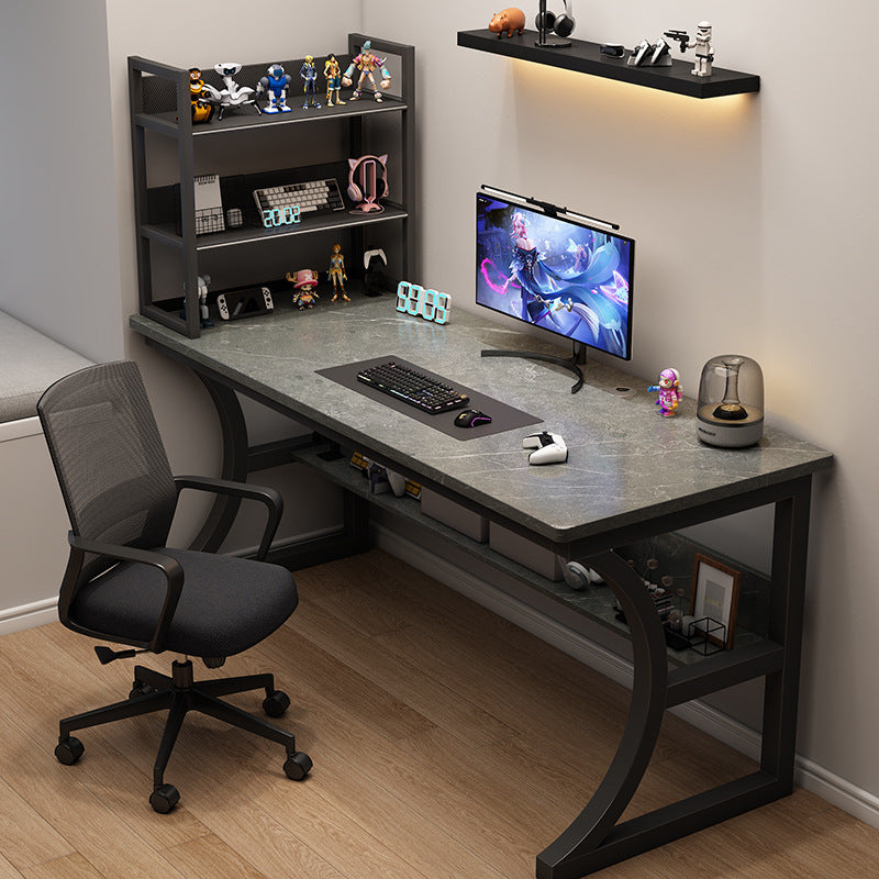 Bedroom study desk computer desk desktop gaming desk home office desk with storage shelf simple desk