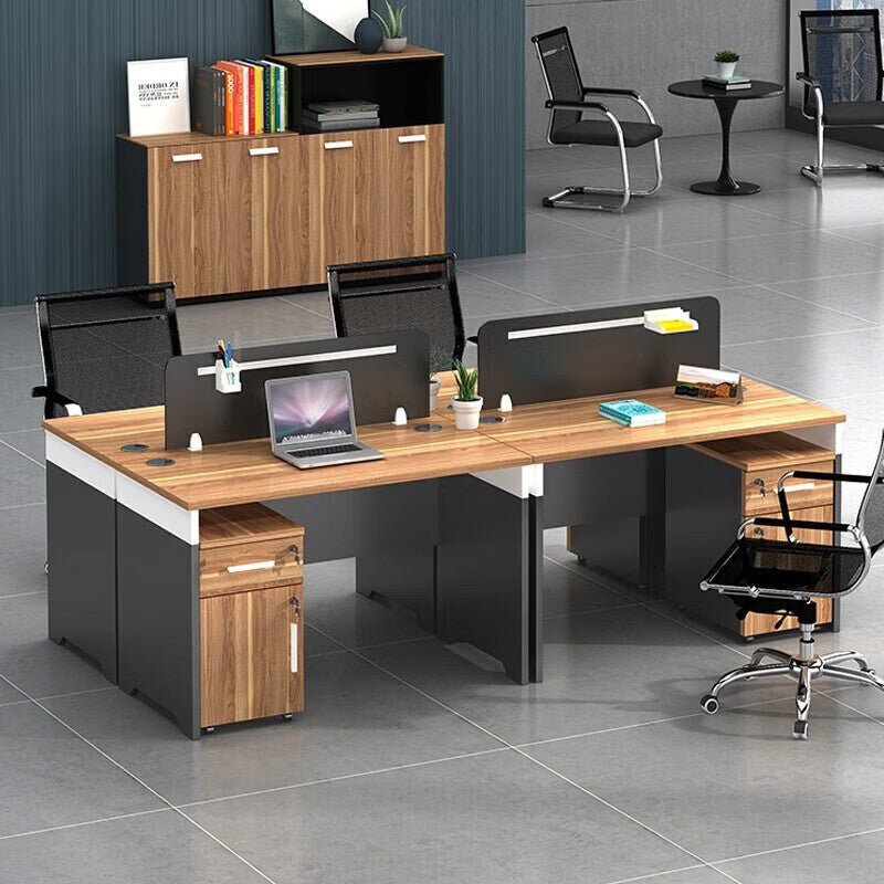 Saint li office desk and chair set - partitioned workstation for employees