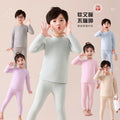 Kids silk cashmere boneless autumn clothes and long johns boys and girls home clothes baby heattechintimatessuit type a wholesale