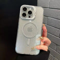 Lens holder suitable for iphone apple 17 mobile phone case transparent glitter magnetic 15/16pro anti-fall protective case