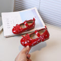 Vancahao kids' leather shoes -  autumn new collection, korean style, sweet bow princess shoes for little girls, soft sole