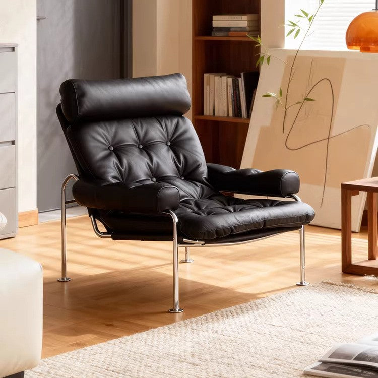 Designer rum chair cotton and linen casual chair living room study chair medieval style accessible luxury bauhaus style