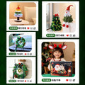 Diy christmas tree craft kit for kids - holiday gift, educational, includes twisting wire, santa claus, wreath, and decorations