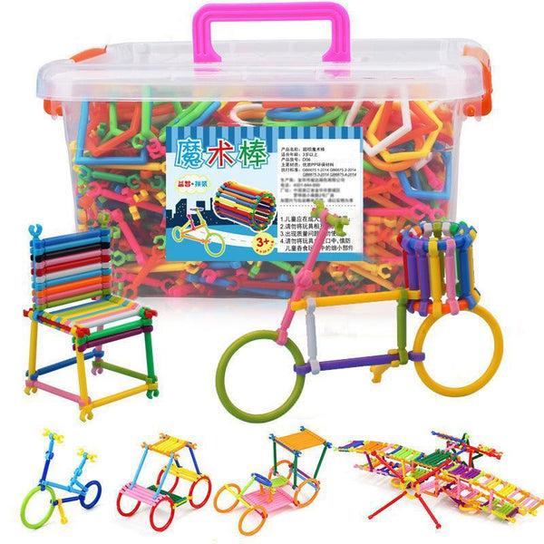 Smart stick building block toy children's magic wand puzzle boys and girls changeable smart magic wand DIY puzzle