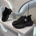 Tire bottom men's shoes winterfashionable brand easiest for matchcasual sneakers running non-slipthick solehidden heelxiaobai daddy shoes