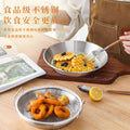 Stainless steel oil filter pan - kitchen oil draining tray for frying, baking, and grilling - includes filter mesh