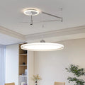 Restaurant chandelier rocker arm new arrivalcasual modern full spectrum removable movable flying saucer dining table eye protection lamp dining chandelier