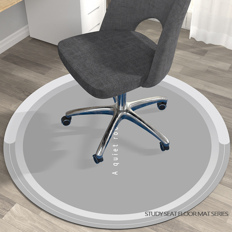 Nordic round rug office study computer chair floor mat home reading area swivel chair non-slip mat