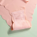 export plus size ice silk invisible women's seamless panties, wavy edge low-rise pure desire nylon briefs
