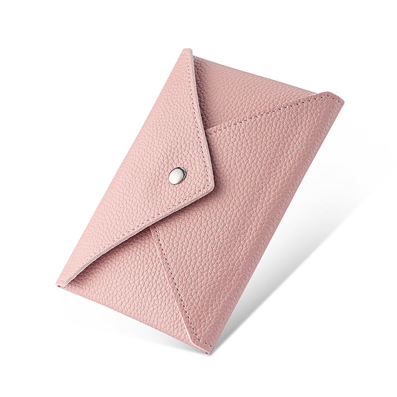 PU wallet, women can print logo, business large-capacity card bag, storage bag, bill bag, change protective case, ultra-thin model.