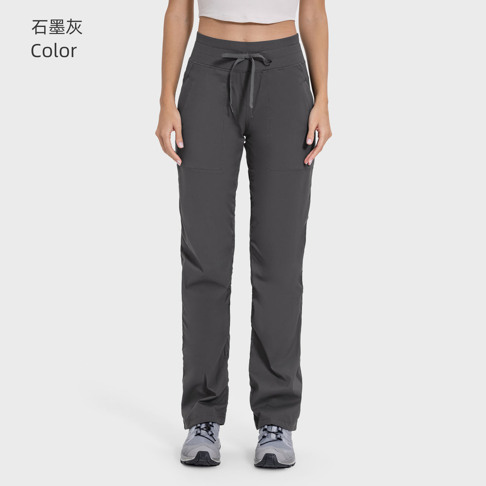Women's active pants - casual, commute, running, fitness - loose fit, versatile straight leg, quick-dry, breathable - dss071