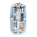 M233 transparent magnetic wireless bluetooth tri-mode mouse - rechargeable silent mouse for desktops and laptops (universal compatibility)