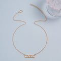 Wholesale letter necklaces - european & american style, cross-border autumn/winter jewelry & accessories, high-end diamond-studded love women's gold-plated choker